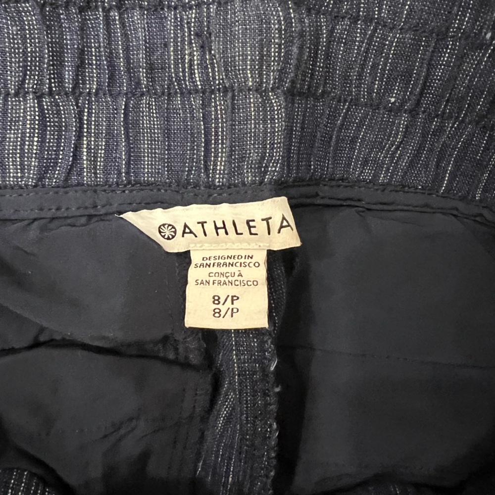 Athleta Blue Wide Leg Pants - Picture 9 of 9